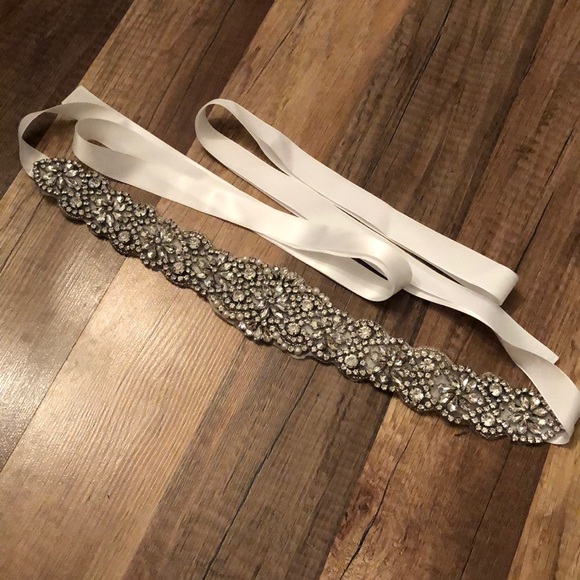 Accessories - Crystal Rhinestone Braided Wedding Dress Sash Belt